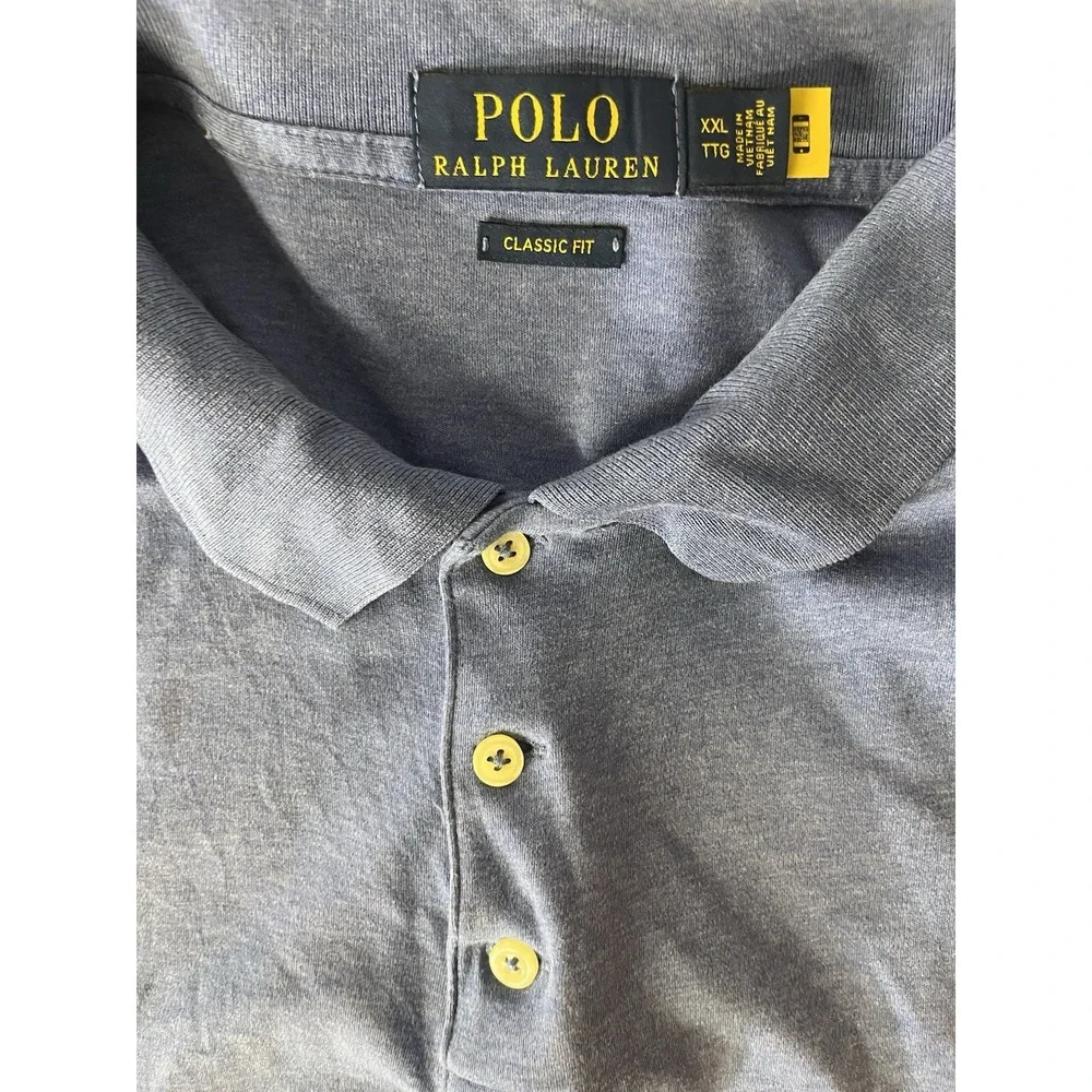 POLO RALPH LAUREN Blue SS Polo Shirt‎ Size XXL